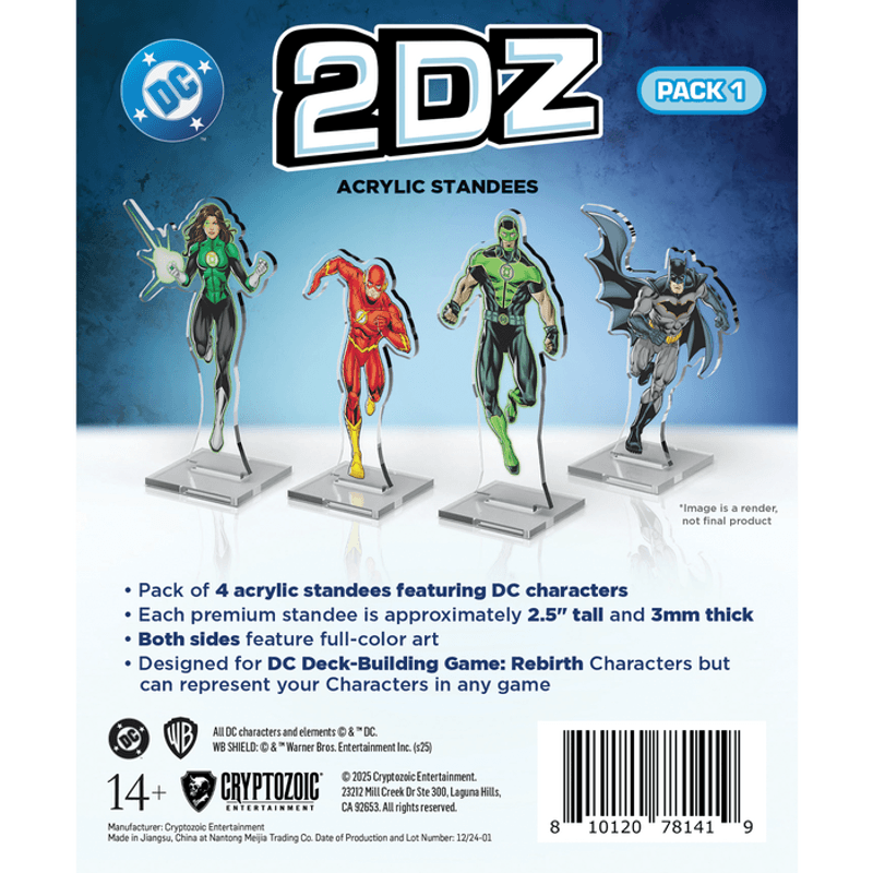 DC Comics DBG 2D Acrylic Standees Pack 1