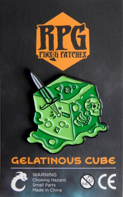 Hovedbilde RPG Pins: Gelatinous Cube - Green Enamel Pin