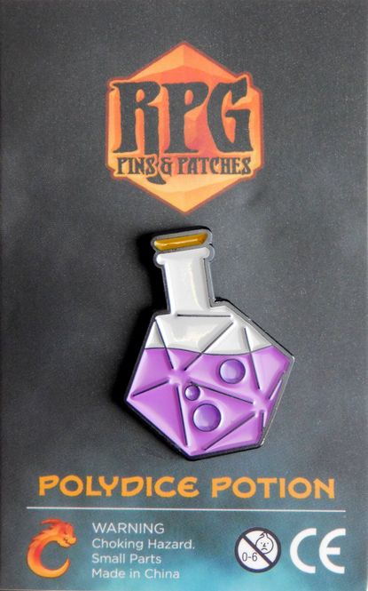 Hovedbilde RPG Pins: PolyDice Potion - Elixir (Purple)