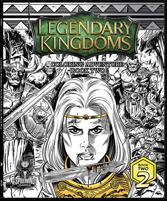 Hovedbilde Legendary Kingdoms Book 2 Crown & Tower Colouring ...