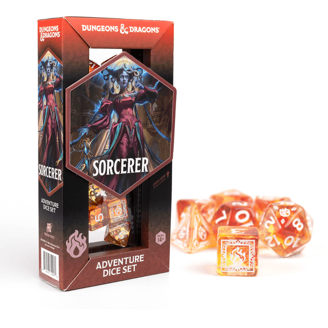 Hovedbilde D&D Adventure Dice Sorcerer Orange (14) Refresh