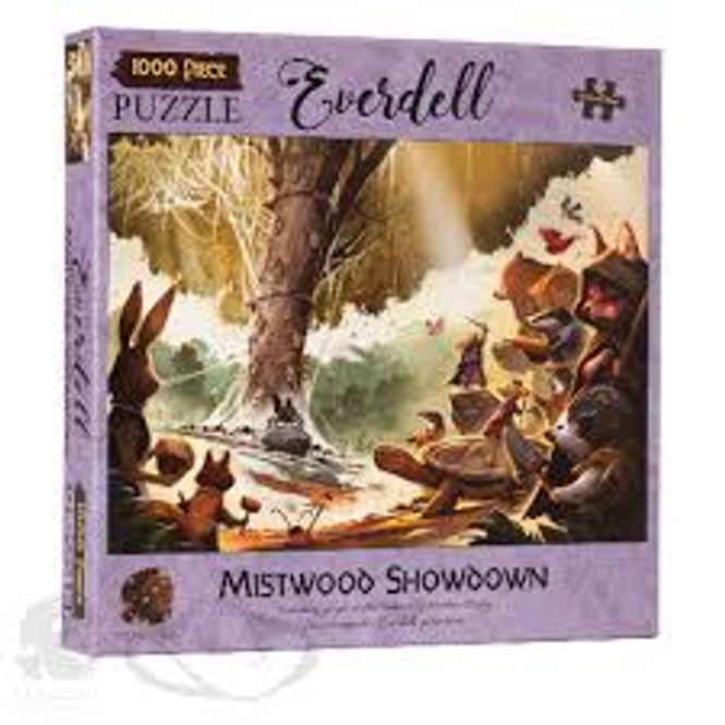 Hovedbilde Everdell 1000 Piece Puzzle Mistwood Showdown OOP