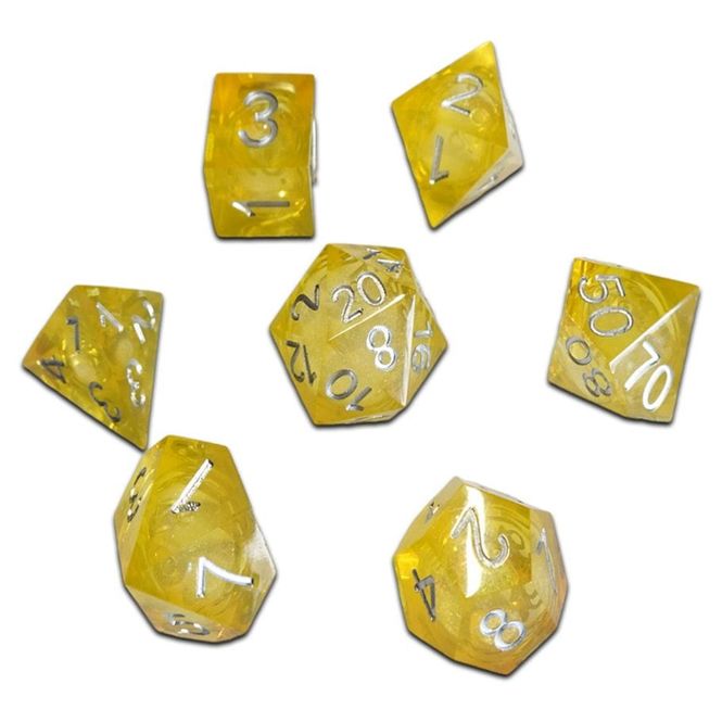 Hovedbilde Dice Cube Liquid Core Molten Citrine (7)