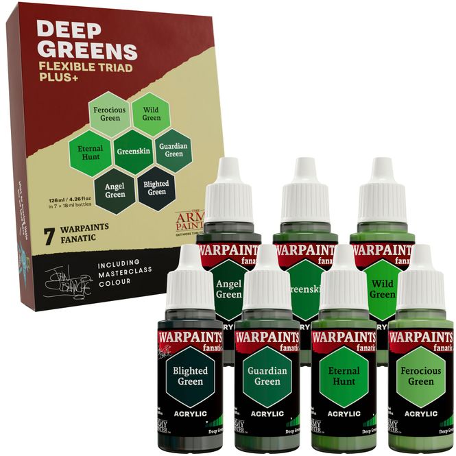 Hovedbilde Army Painter  Deep Greens Flexible Triad Plus