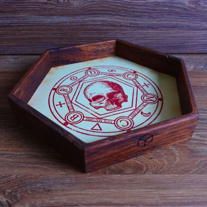 Hovedbilde Dice Macabre Wooden Dice Tray