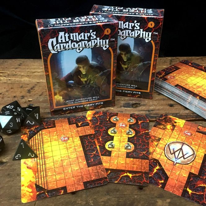 Hovedbilde Atmars Cardography Deck 01: Enter the Fiery Pits