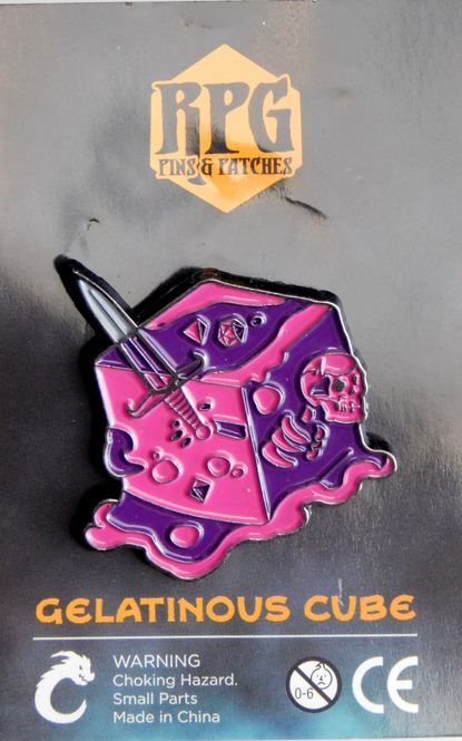Hovedbilde RPG Pins: Gelatinous Cube - Pink Enamel Pin